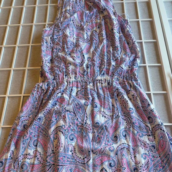 Southern‎ Tide Blue and pink paisley boho sun festival preppy dress women Large - Picture 6 of 6